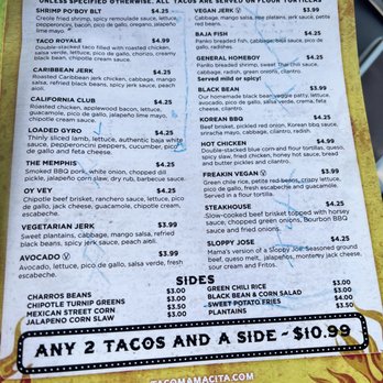Taco Mamacita - Menu - Mexican Near Me - Chattanooga, Tennessee Taco Mamacita - Menu - Mexican Near Me - Chattanooga, Tennessee