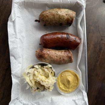 Watershed - Sausage sampler - German Near Me - Houston, Texas Watershed - Sausage sampler - German Near Me - Houston, Texas
