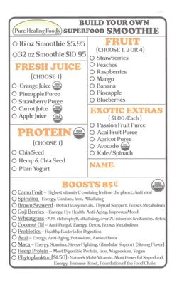 Menu photo 3 Pure Healing Foods Ridgecrest, CA
