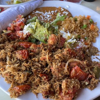 El Charro Cafe - Carne Seca Platter - Tacos Near Me - Tucson, Arizona