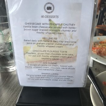 Restaurant 604 - Dessert menu - Breakfast & Brunch Near Me - Honolulu, Hawaii