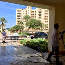 Dykes Services - We love Minorca Condos! Cleaning the clubhouse in this picture.