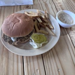 River Grill - Fried Ribeye Sandwich (got mine with white gravy)
