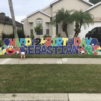 Card My Yard - Amazing sign, it's larger than life and larger than I realized! Loved it - Signmaking Near Me