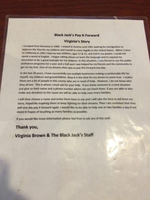 Menu photo 6 Black Jack's Pub & Grill West Jefferson, NC