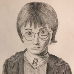 LZM Studio - Drawing of Harry Potter by 11 year old student of LZM Studio