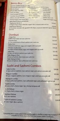 Menu photo 8 Sushi Fighter Moraga, CA