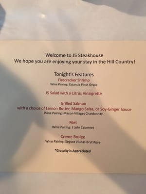 Menu photo 6 J5 Steakhouse Spicewood, TX Menu photo 6 J5 Steakhouse Spicewood, TX