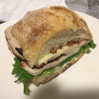 La Mie - Ready made turkey with swiss, bacon, lettuce and mayo 5.00 Big enough for 2 - Bakeries Near Me - Des Moines, Iowa