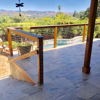 Quartz Construction Remodeling - New tile deck with cable railing - General Contractors Near Me - San Jose, California