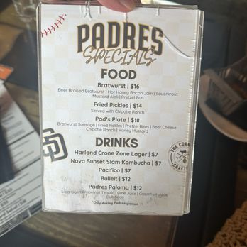 The Corner Drafthouse - Padre specials - Gastropubs Near Me - San Diego, California The Corner Drafthouse - Padre specials - Gastropubs Near Me - San Diego, California