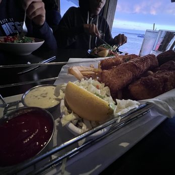 C Level - Fish and chips. Solid. Big pieces - New American Near Me - San Diego, California