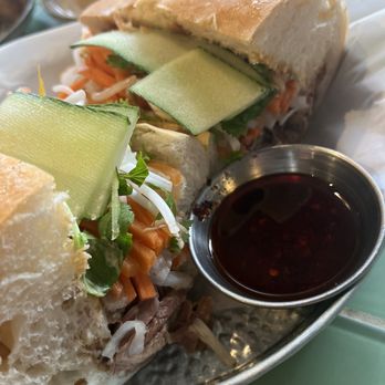 Ginger and Lemongrass - 5 Spice Beef Brisket Sandwich ($13) - delicious! - Vietnamese Near Me - Whitestone, New York