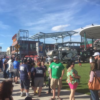Greater Nevada Field - Reno Aces about to play the Tacoma Rainiers. Didn't realize it's free throwback jersey day. First 1,000 fans get one! - Stadiums & Arenas Near Me - Reno, Nevada