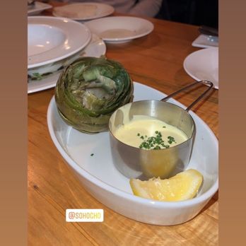 L'Albatros - Roasted Artichoke with Lemon Aioli- just okay - French Near Me - Cleveland, Ohio L'Albatros - Roasted Artichoke with Lemon Aioli- just okay - French Near Me - Cleveland, Ohio