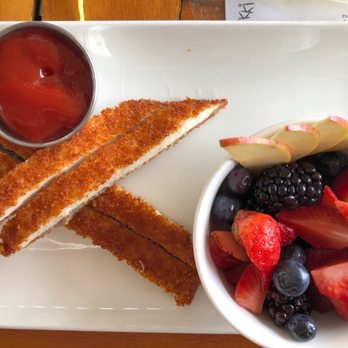 Seed Kitchen & Bar - Kids chicken strips and Fruit - American Near Me - Marietta, Georgia
