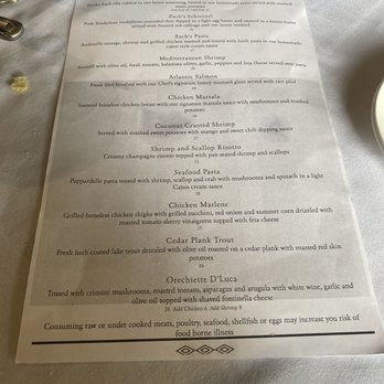 Zachary's Grill - Menu - Seafood Near Me - Palos Heights, Illinois Zachary's Grill - Menu - Seafood Near Me - Palos Heights, Illinois