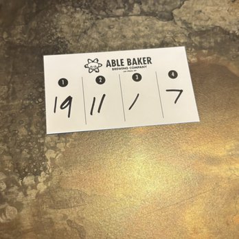 Able Baker Brewing - Bomb Shelter - My choices - Brewpubs Near Me - Las Vegas, Nevada
