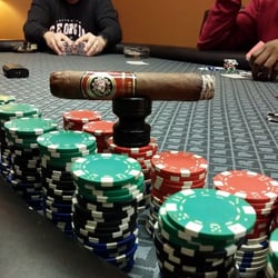 The Cigar Box - We play Texas hold'em every Monday, Friday and sometimes Wednesday for store credit.