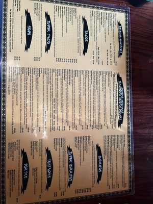 Menu photo 2 The Mexican Paradise Cafe Antioch, IL