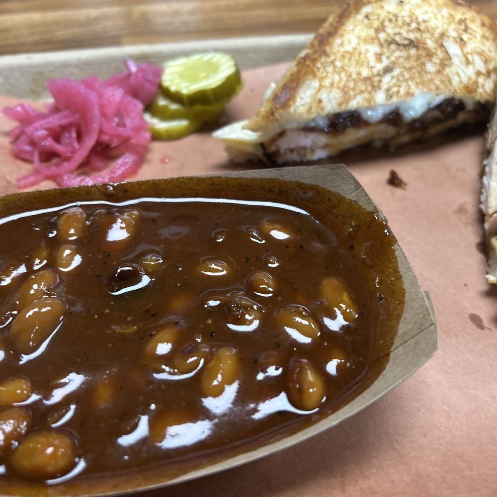 BEAST Craft BBQ - 6 oz. Pit Beans Turkey Melt - Barbeque Near Me - Belleville, Illinois