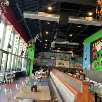 Planet Pizza - Seating area inside - Pizza Near Me - Virginia Beach, Virginia