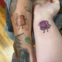 Eclectic Body Art & Healing Studio - Our peanut butter and jelly tats!