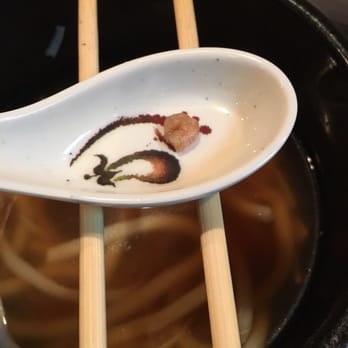 Oiso - Tiny frozen mix shrimp and flavorless mussels is what you will find in the seafood udon soup - Japanese Near Me - Cary, North Carolina Oiso - Tiny frozen mix shrimp and flavorless mussels is what you will find in the seafood udon soup - Japanese Near Me - Cary, North Carolina