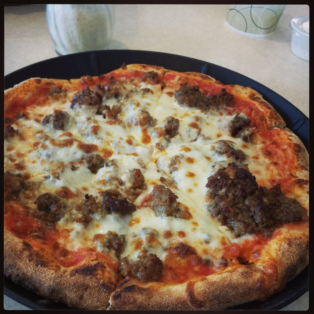 First Financial Bank - Sausage pizza, about $7. Extremely good! Probably more sausage than I would put on one I would make at home but it was great! - Banks & Credit Unions Near Me - Pontiac, Illinois
