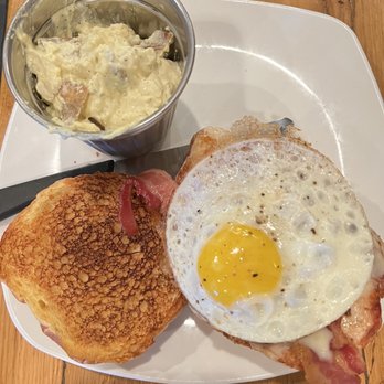 Spirits Tavern - Rude awakening grilled chicken sandwich and potato salad. - Cocktail Bars Near Me - Dahlonega, Georgia