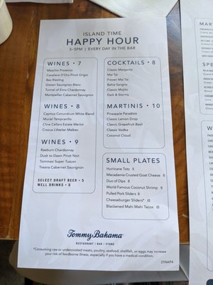 Menu photo 8 Tommy Bahama Naples, FL