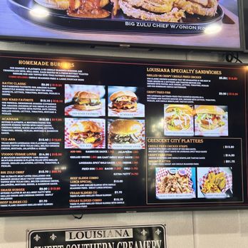 LA Burgers & Daiquiris - Menu - Cajun/Creole Near Me - Houston, Texas LA Burgers & Daiquiris - Menu - Cajun/Creole Near Me - Houston, Texas