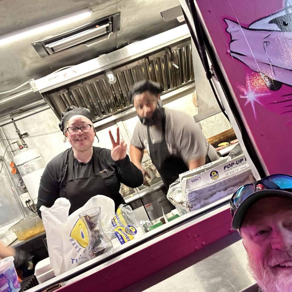 Jive Burger - Ms. Michelle and me the happy customer. - Food Trucks Near Me - Chesapeake, Virginia Jive Burger - Ms. Michelle and me the happy customer. - Food Trucks Near Me - Chesapeake, Virginia
