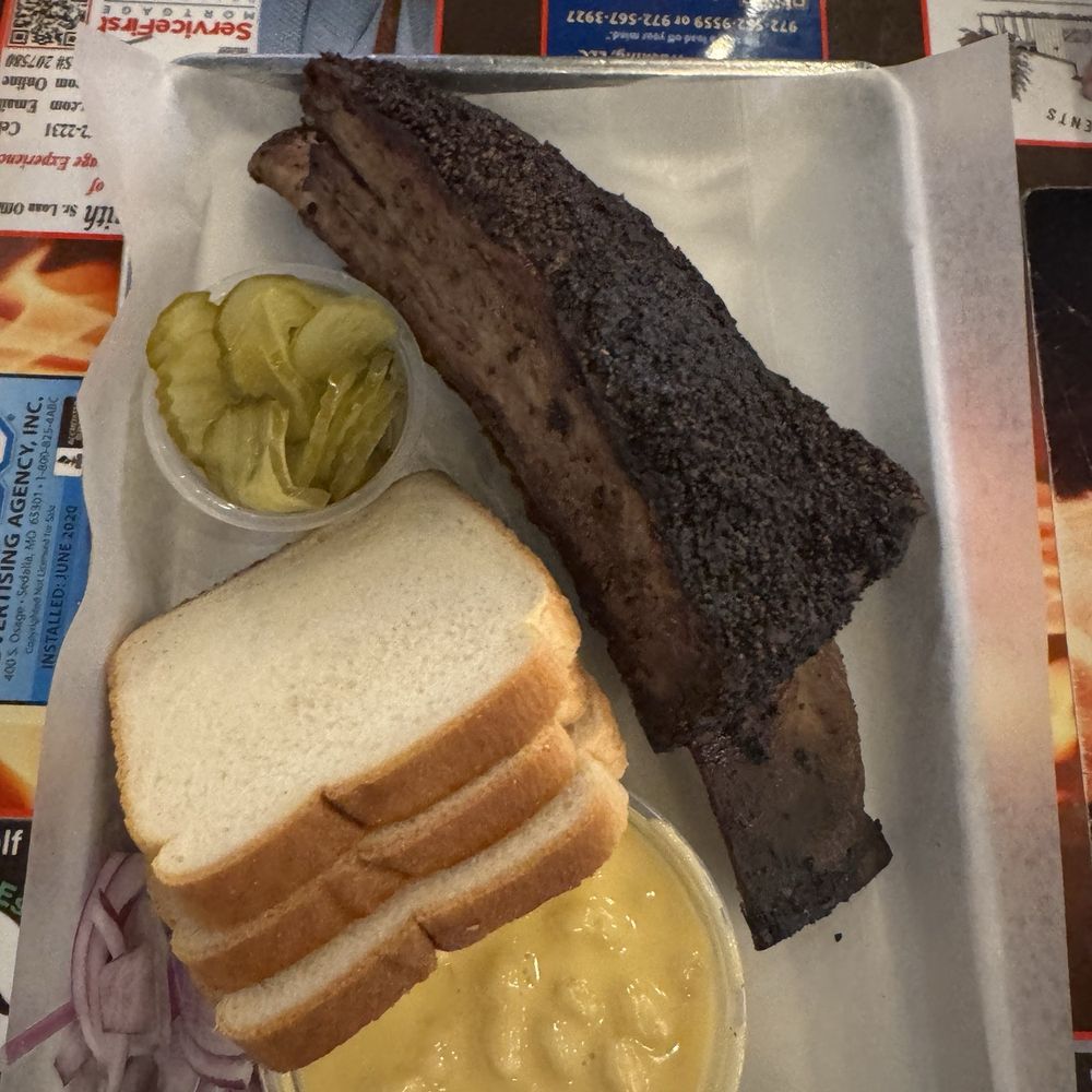 El Tejas Twist - Beef Rib! Amazing bark, full of flavor & huge! About 2 lbs.  Mac & Cheese was creamy & perfectly cooked! - Tex-Mex Near Me - Forney, Texas