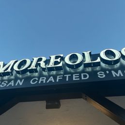 Exterior outside entrance of S'moreology - Signage out front - West Covina, California Exterior outside entrance of S'moreology - Signage out front - West Covina, California
