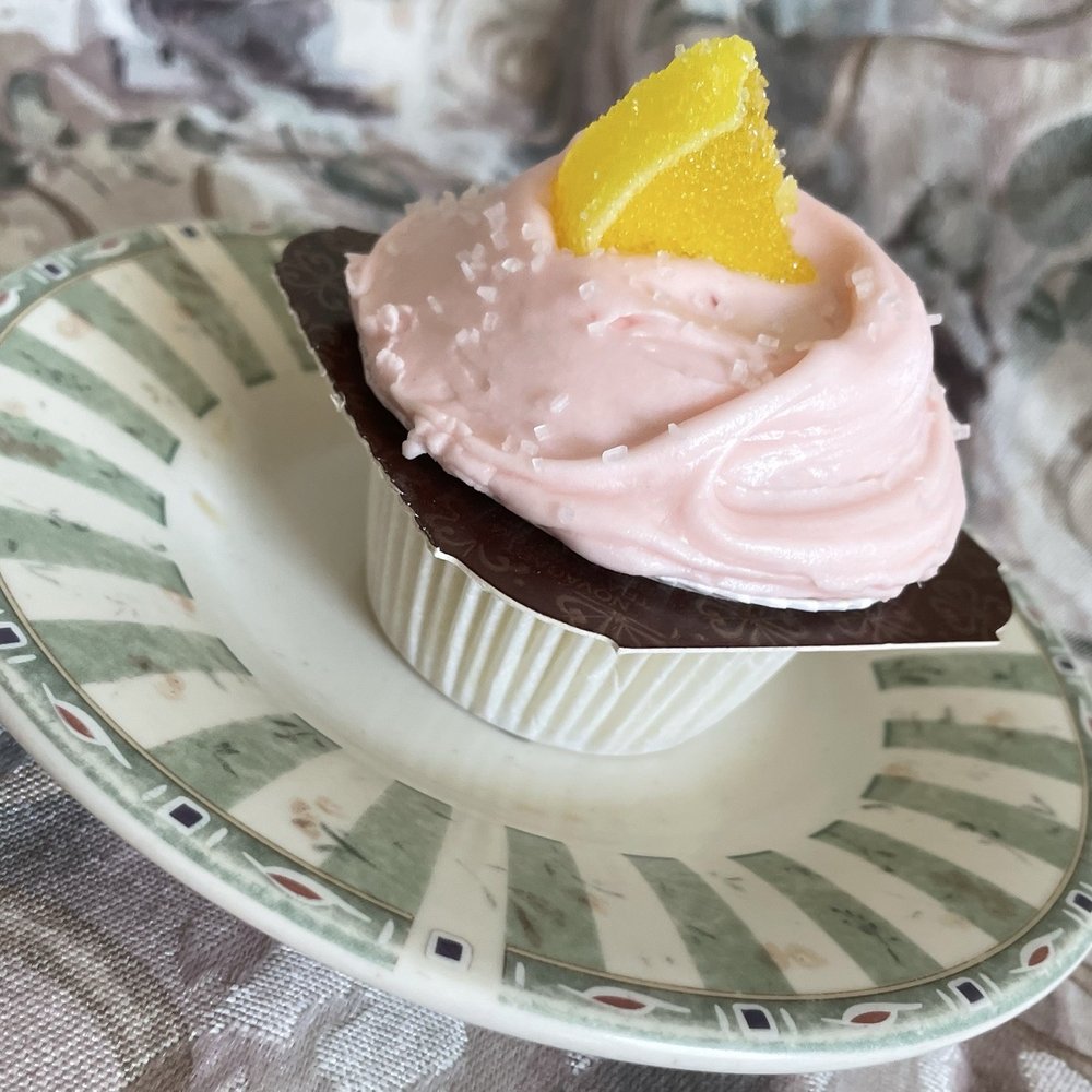 Frosted Cupcakery - My little treat- strawberry lemonade. With the cute travel collar! - Bakeries Near Me - Long Beach, California