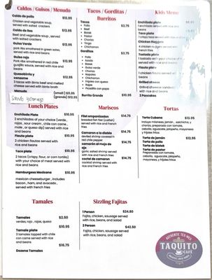 Menu photo 1 Taquito Cafe Dallas, TX Menu photo 1 Taquito Cafe Dallas, TX