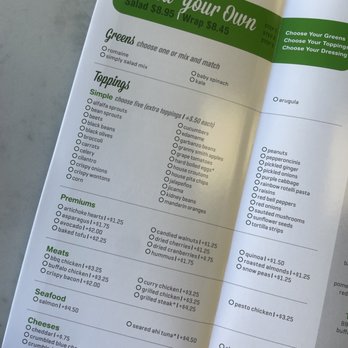 Simply Salad - Menu - Salad Near Me - Cerritos, California Simply Salad - Menu - Salad Near Me - Cerritos, California