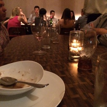 Local - Drink glasses AFTER out starters. Sat empty like this until after our entree plates were removed - New American Near Me - Dallas, Texas Local - Drink glasses AFTER out starters. Sat empty like this until after our entree plates were removed - New American Near Me - Dallas, Texas