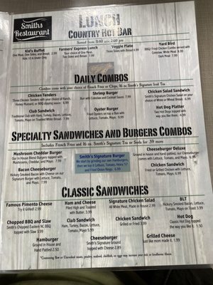 Menu photo 6 Smiths Restaurant Rocky Mount, NC Menu photo 6 Smiths Restaurant Rocky Mount, NC