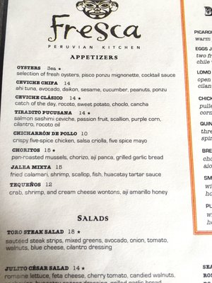 Menu photo 5 Fresca San Francisco, CA Menu photo 5 Fresca San Francisco, CA
