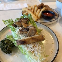 Caesar Salad and Chicken Fingers. Caesar Salad and Chicken Fingers.
