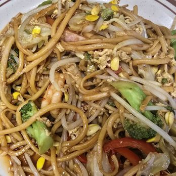 Moon Bay - Stir Fried Noodles (Shrimp). Too salty! - Chinese Near Me - Costa Mesa, California Moon Bay - Stir Fried Noodles (Shrimp). Too salty! - Chinese Near Me - Costa Mesa, California