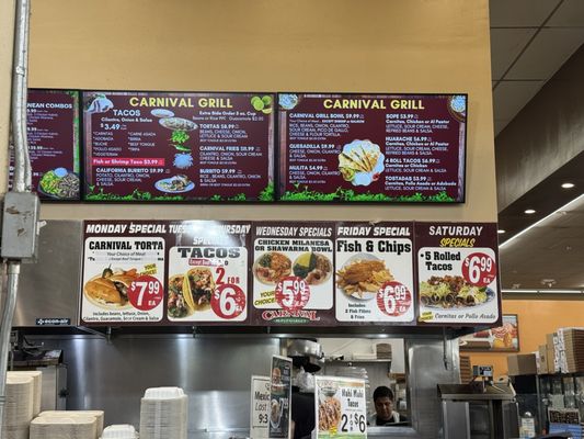 Menu photo 1 Carnival Supermarket Chula Vista, CA