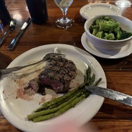 Steak well done to perfection!!
