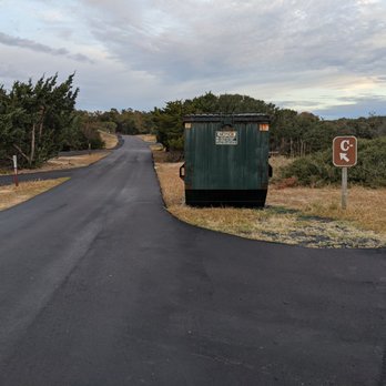 Frisco Campground - Freshly paved roads in the park; section C with the dumpster - Campgrounds Near Me - Frisco, North Carolina Frisco Campground - Freshly paved roads in the park; section C with the dumpster - Campgrounds Near Me - Frisco, North Carolina