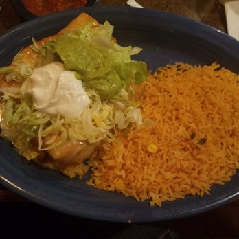 Santa Fe Mexican Grill - Seafood Mix Chimichangas with rice - Mexican Near Me - Greensboro, North Carolina