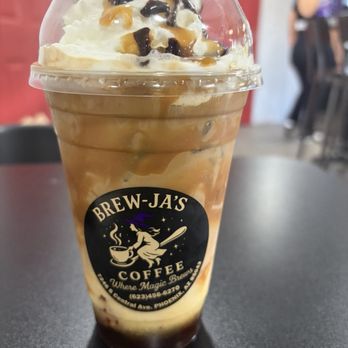 Brew-Ja’s Coffee - Chocoflan latte - Coffee & Tea Near Me - Phoenix, Arizona