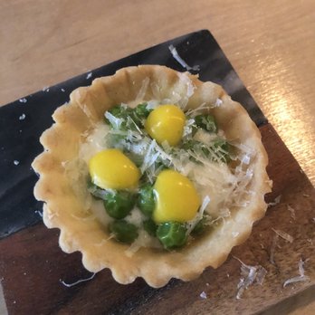 Las Puertas - Course 1- peas please tart - Latin American Near Me - Buffalo, New York