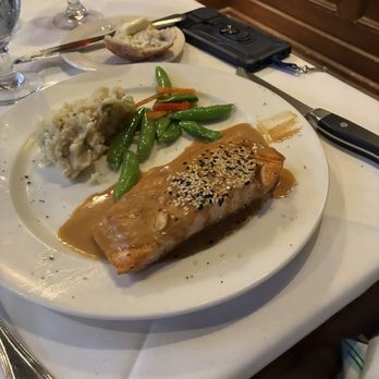 Silver Fox Steakhouse - Honey-Glazed Atlantic Salmon* - Steakhouses Near Me - Richardson, Texas